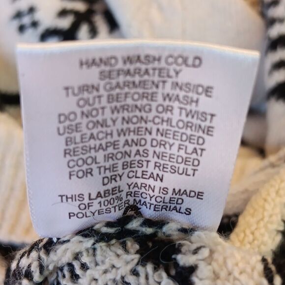 NWT Lucky Brand Jacquard Sweater Dress. - Picture 12 of 15